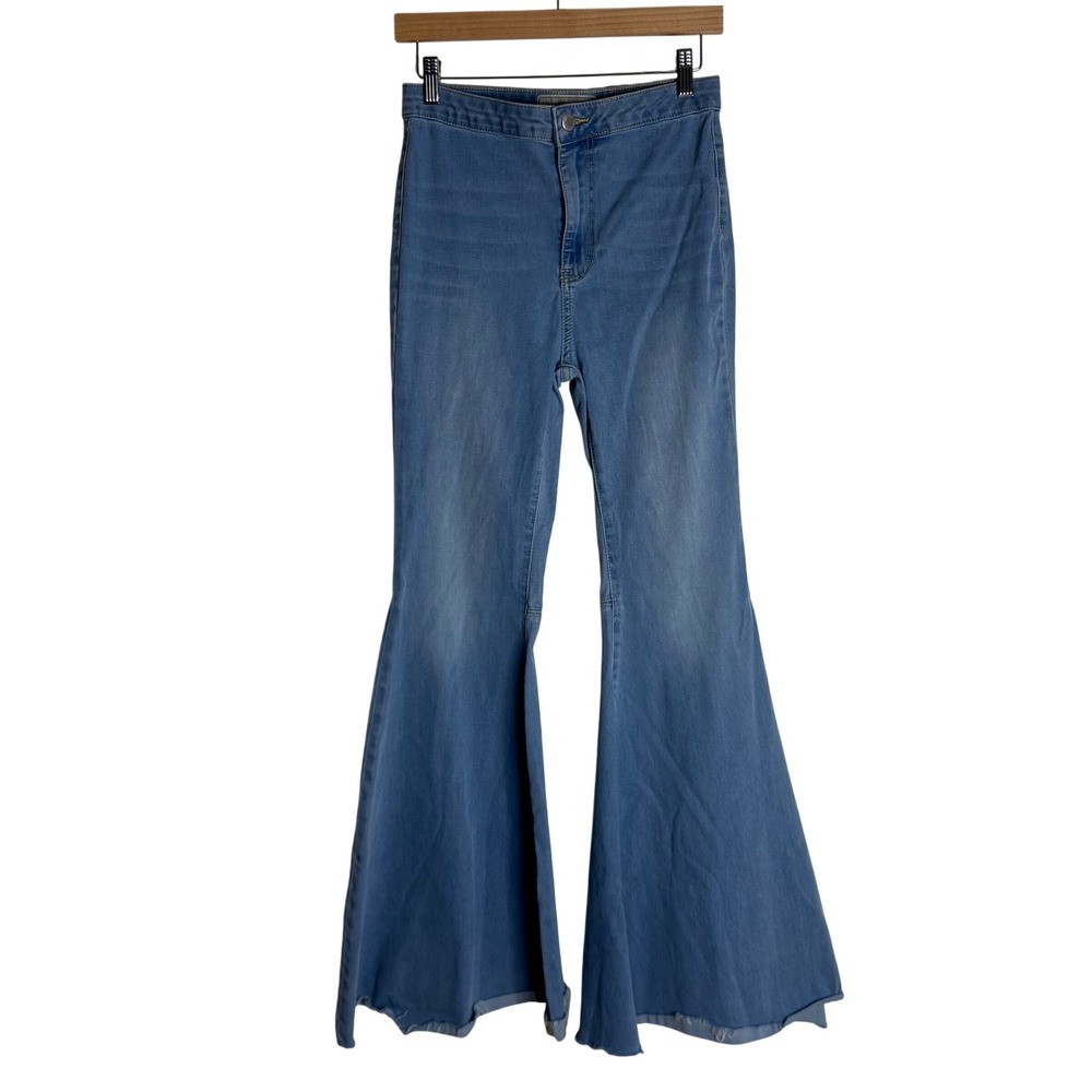 Free People Jeans Women's Just Float On Flare Bell Bottom Blue 28R boho